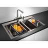 Мойка OMOIKIRI AKISAME 100-2-GM-R нерж.сталь/вороненая сталь 4973104